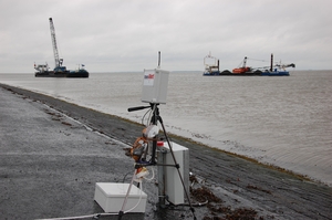 Sensor bij dijk Vierhuizergat